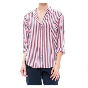 XiRENA Red, White & Blue Striped Button-Down Shirt